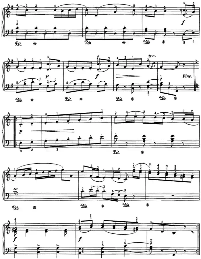 不可不弹的世界钢琴名曲：小步舞曲