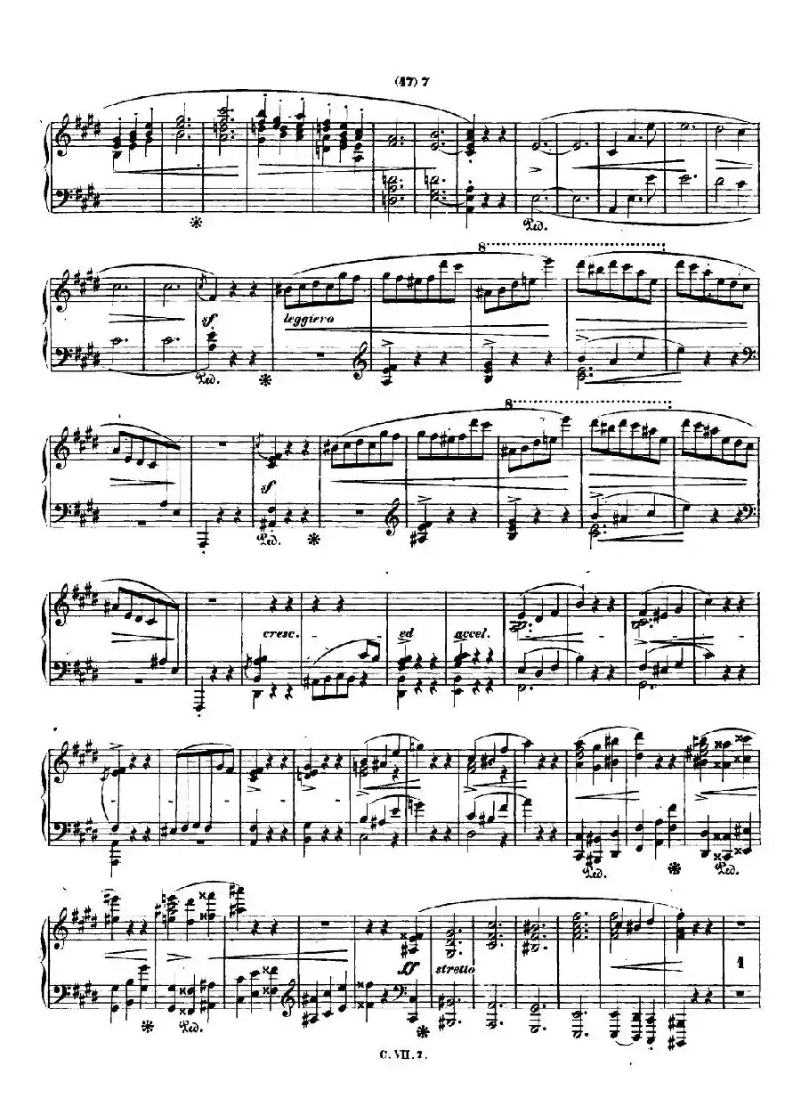 肖邦 钢琴谐谑曲 Chopin Scherzo（No.4  E大调，Op.54）