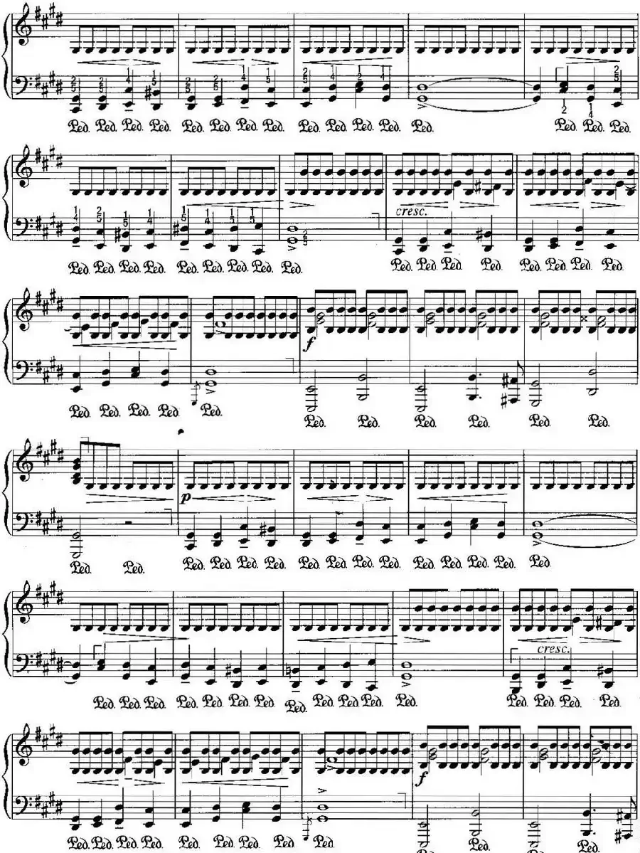 不可不弹的世界钢琴名曲：雨点前奏曲（降D大调）