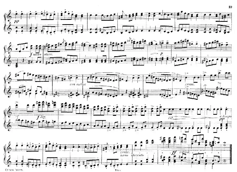 Deux Morceaux Pour Quatre Mains Op.43（2首四手联弹小品·2）