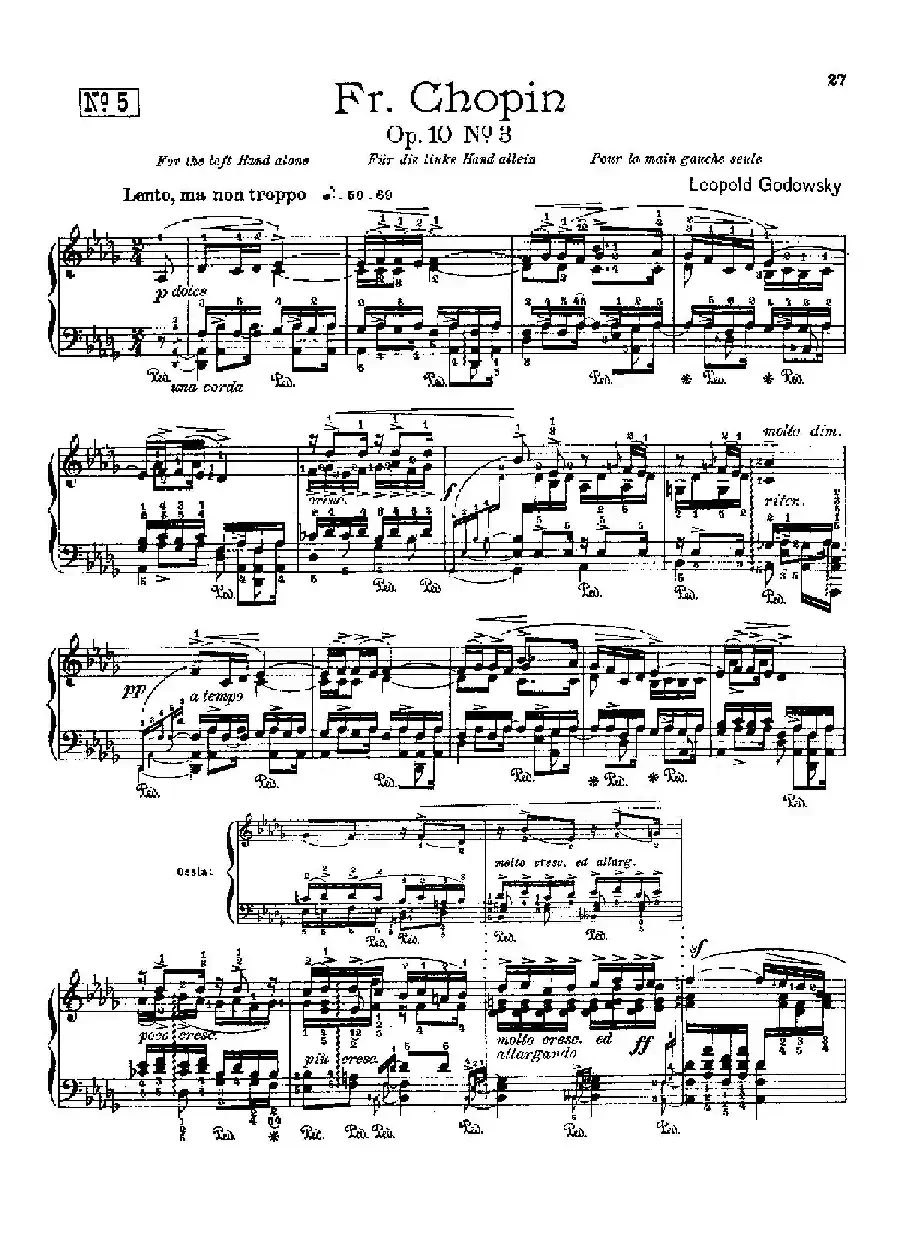 53首以肖邦练习曲为素材而作的练习曲（No.5）