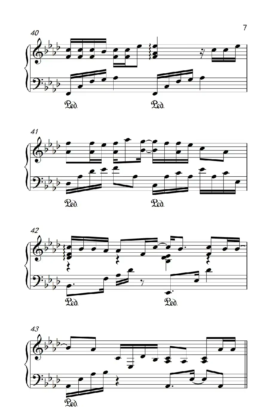 有个爱你的人不容易(《弹吧音教》制谱版)