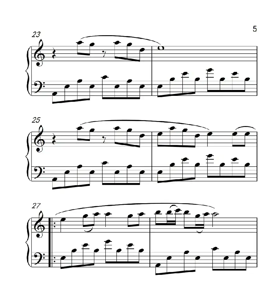 等爱的玫瑰(《弹吧音教》制谱版)