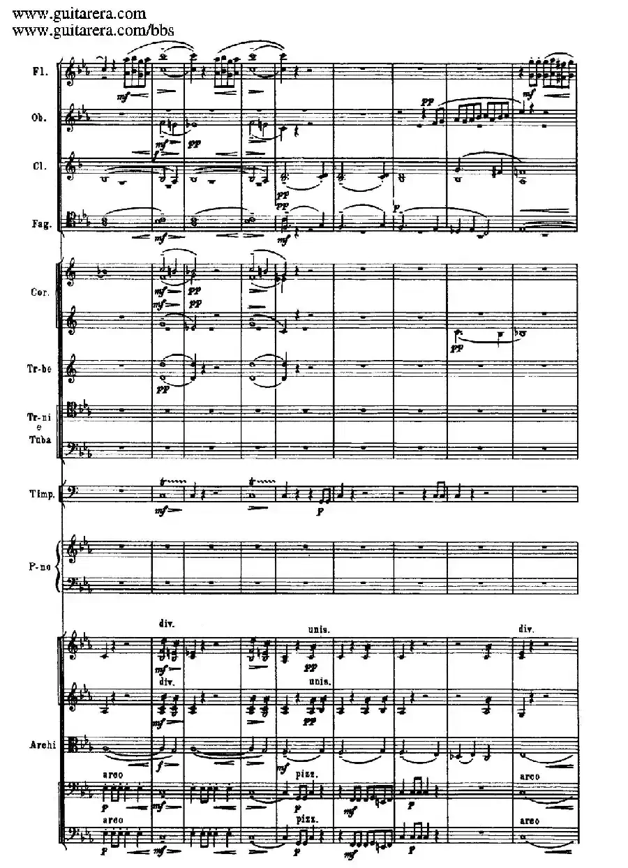 c小调第二钢琴协奏曲 Op.18（第一乐章总谱·P10——18）
