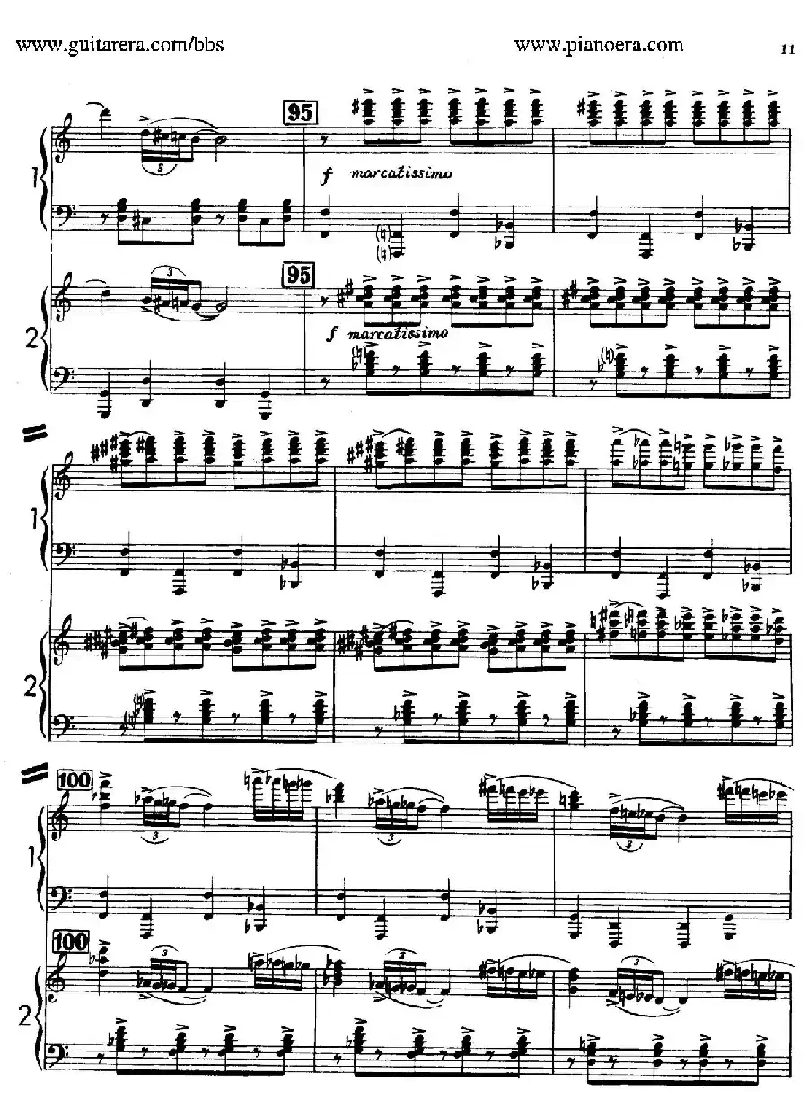 Sabre Dance（马刀舞曲）（双钢琴版）