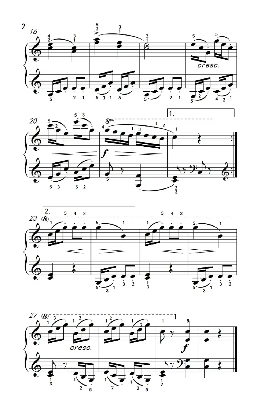 燕子（老年大学 钢琴教程 3）