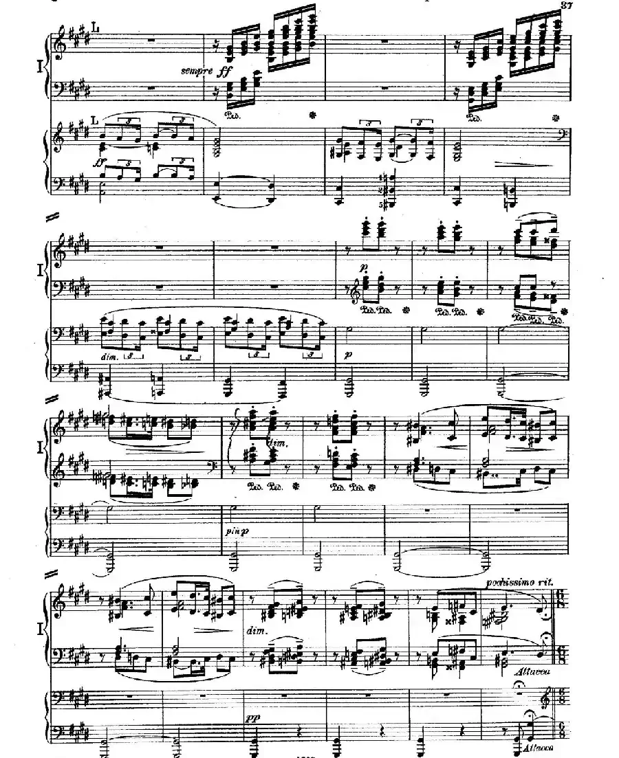 Piano Concerto in E Major Op.59（E大调钢琴协奏曲·双钢琴·第二乐章）