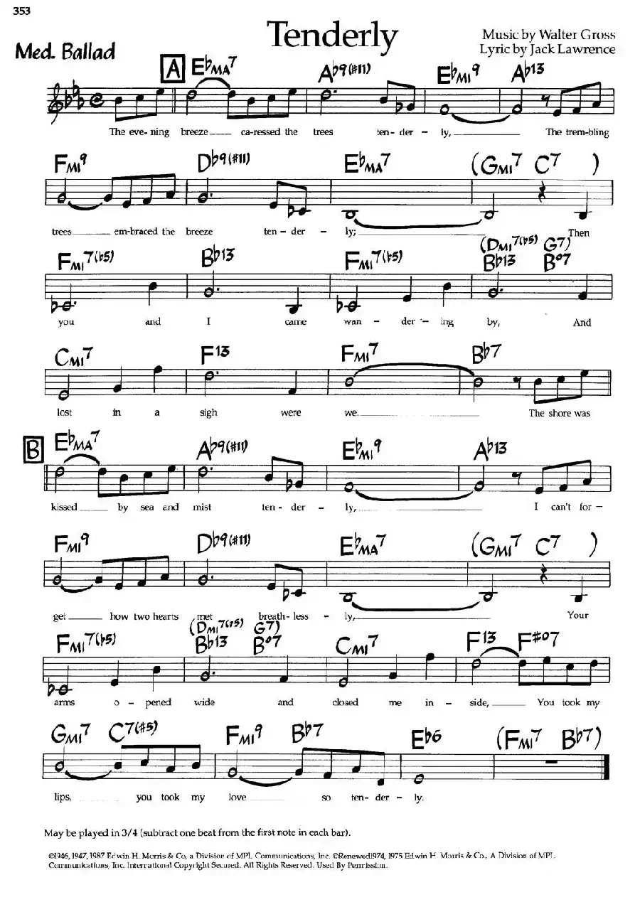 Tanderly（爵士钢琴曲）