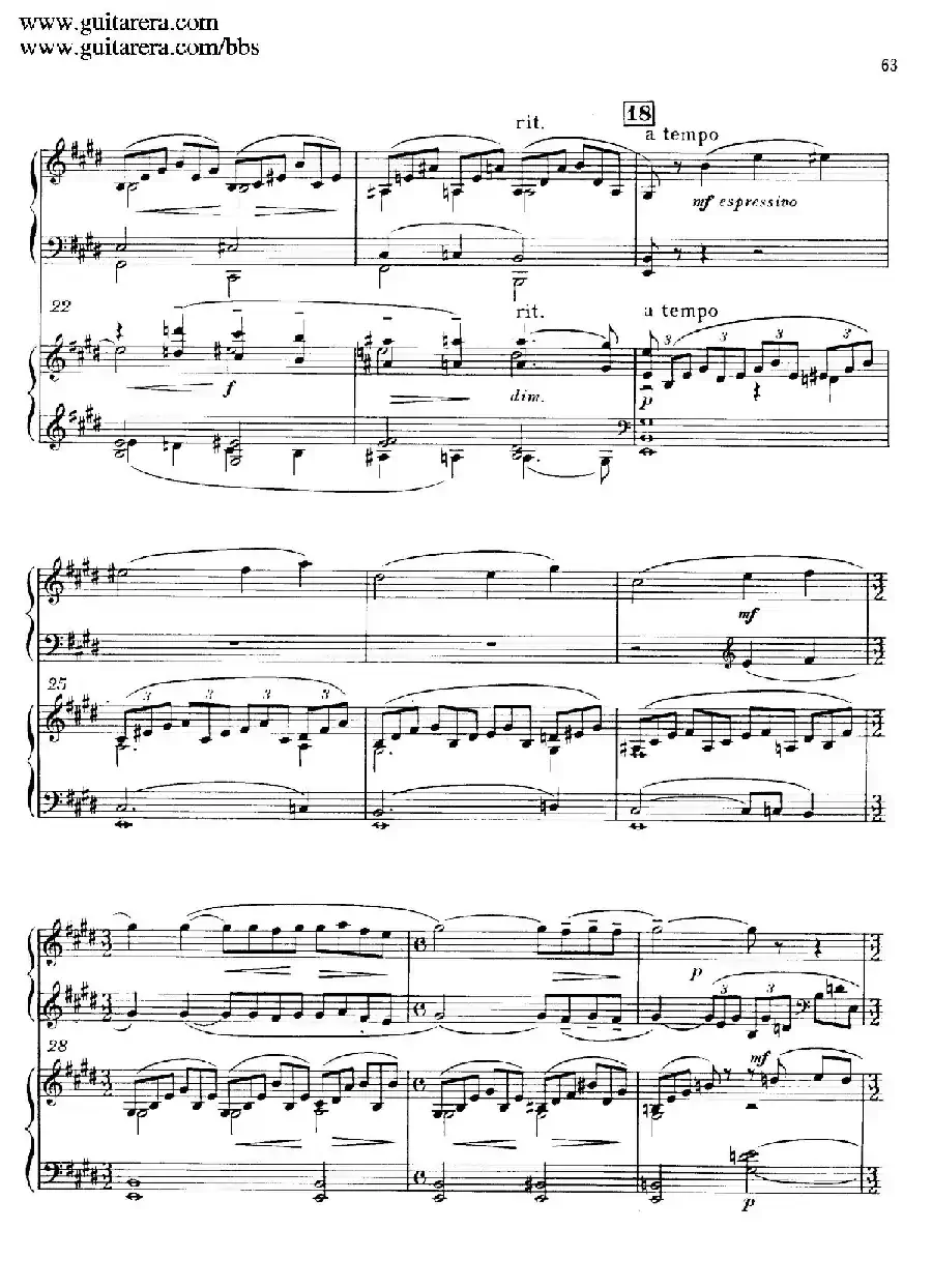c小调第二钢琴协奏曲 Op.18（双钢琴·第二乐章）