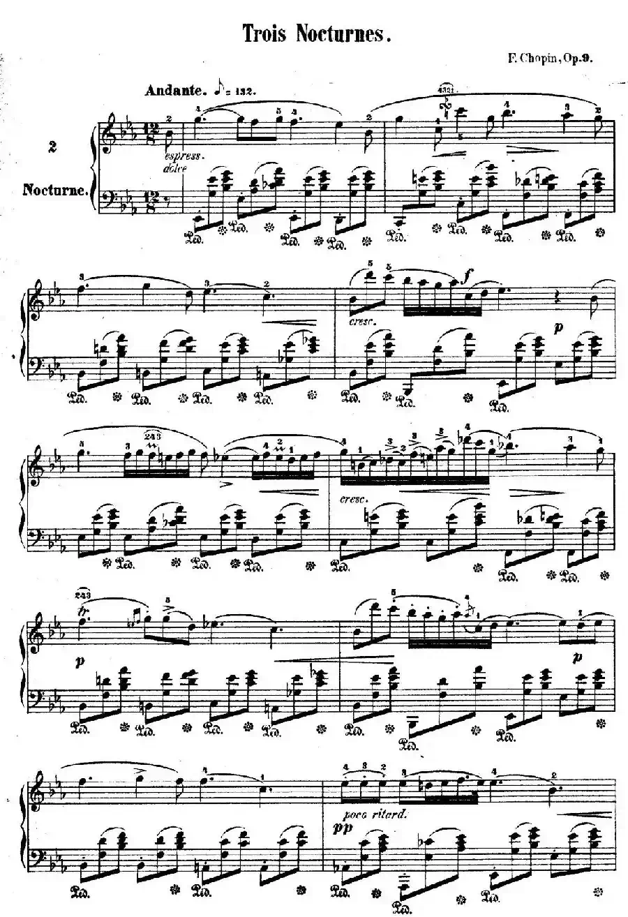 3 Nocturnes Op.9（3首夜曲·2）