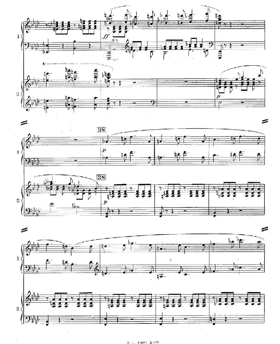 Concerto for 2 Pianos in d Minor（d小调双钢琴协奏曲· 第二乐章）
