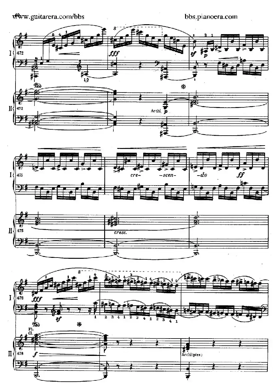 e小调第一钢琴协奏曲 Op.11（双钢琴版·第一乐章）