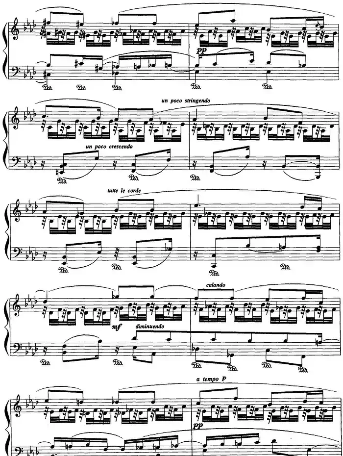 现代钢琴曲：16、在孤独的泉水边