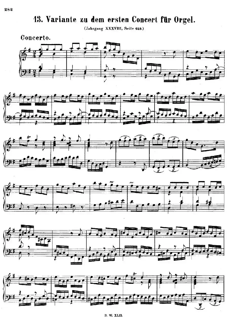 Concerto for Organ in G Major BWV 592（G大调管风琴协奏曲·钢琴独奏版）