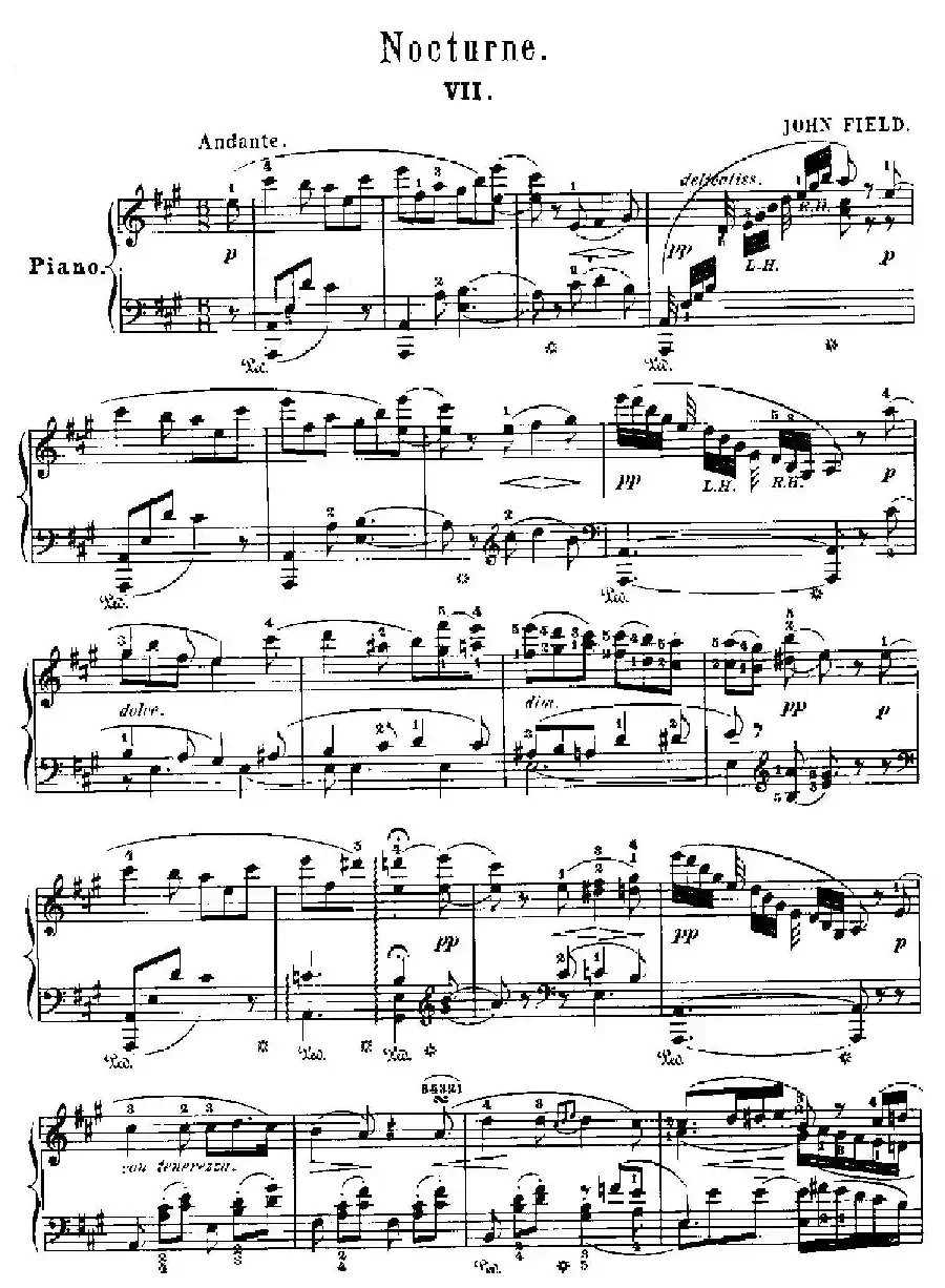 Nocturne No.7 in A Major （A大调第七号夜曲）