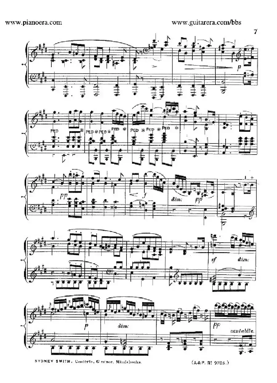 Piano Concerto No.1 in g Minor Op.25（g小调第一钢琴协奏曲·钢琴独奏）