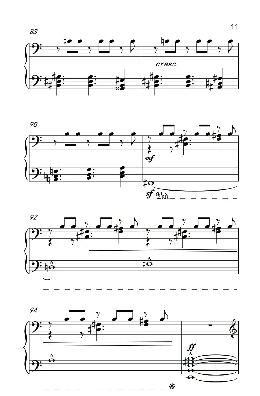 六首保加利亚节奏舞曲 第六首（巴托克 小宇宙 钢琴教程 6）