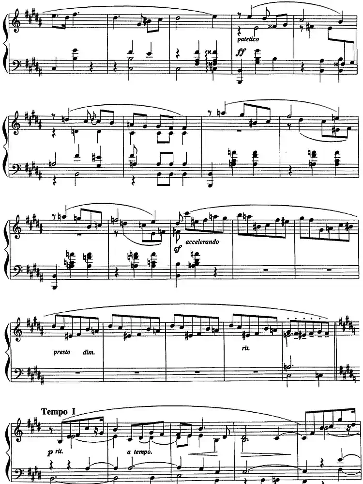 现代钢琴曲：24、玛祖卡（Op.25，No.4）