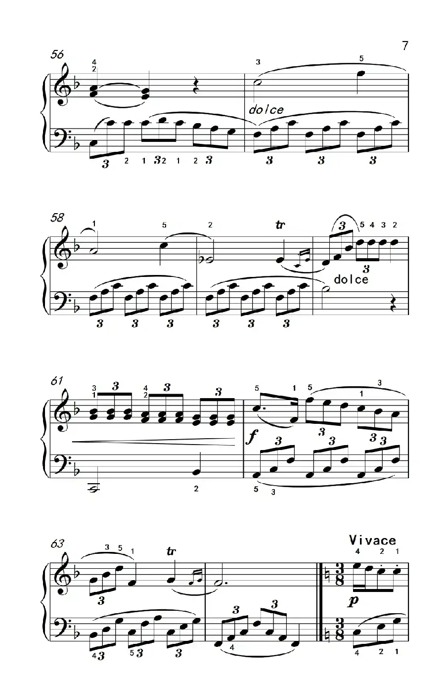 小奏鸣曲(老年大学 钢琴教程 3)