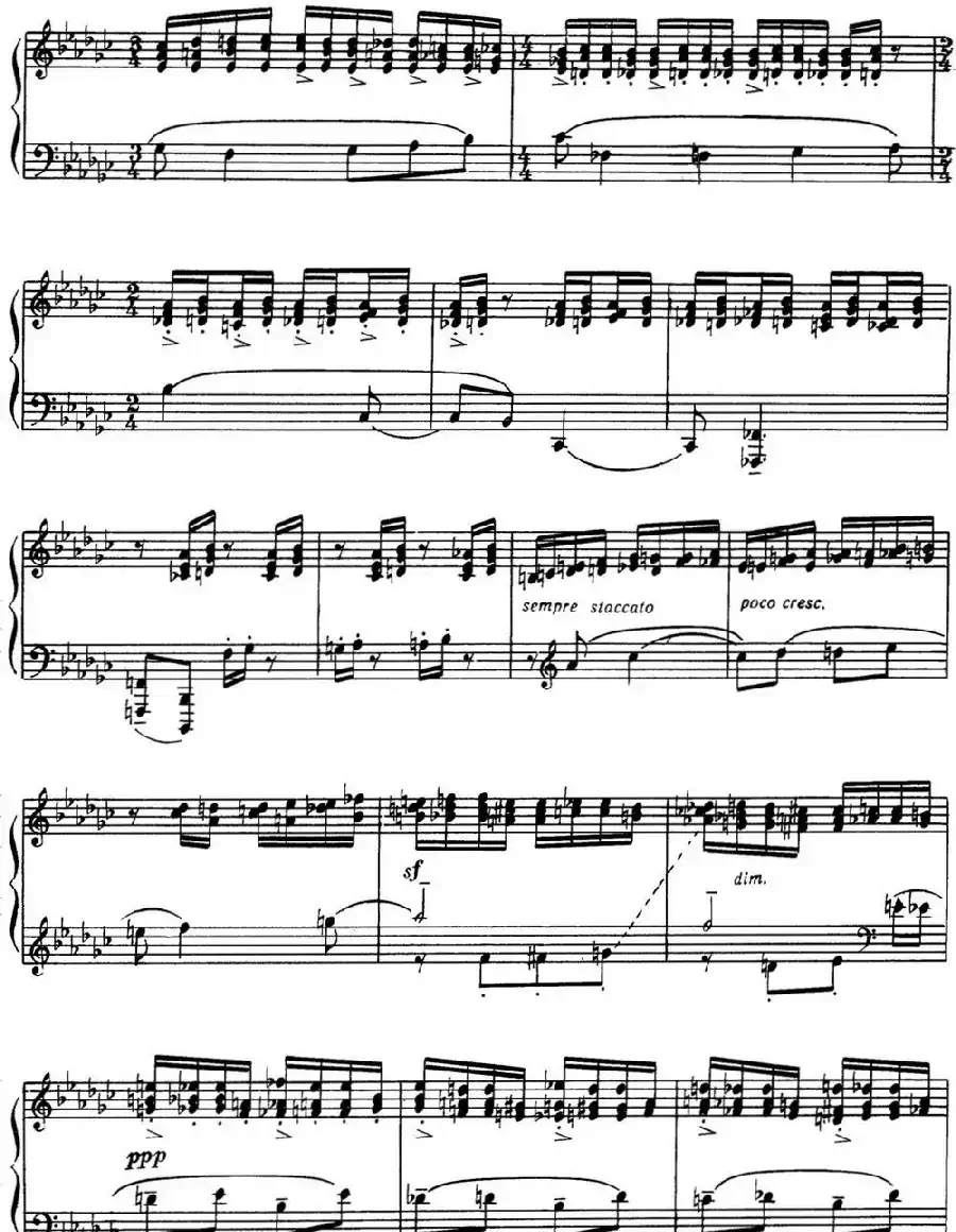 拉赫玛尼诺夫 音画练习曲15或16 Etudes tableaux Op.39 No.7