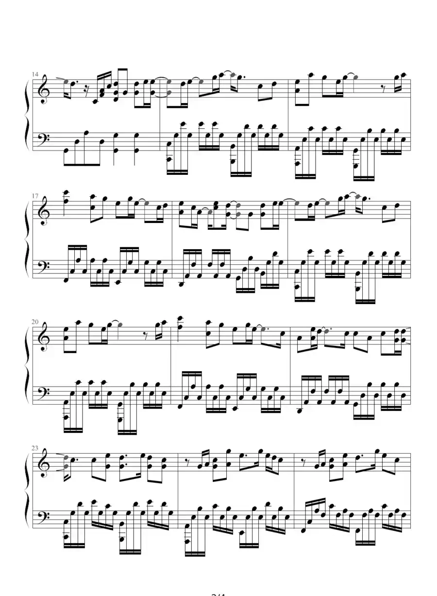 发如雪(《蛐蛐钢琴网》2个版本)