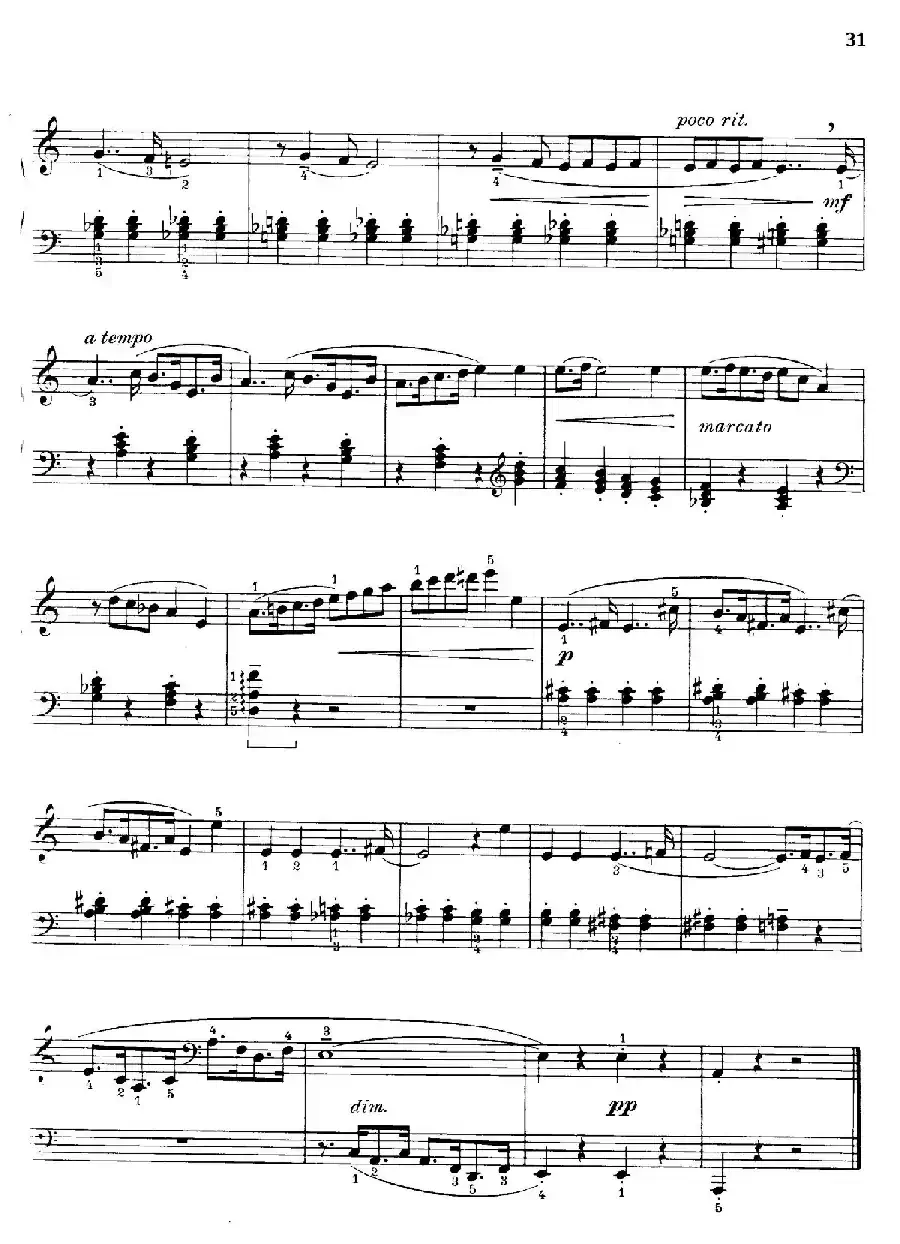 Thirty Pieces For Children Op.27（30首儿童钢琴曲 16—20）