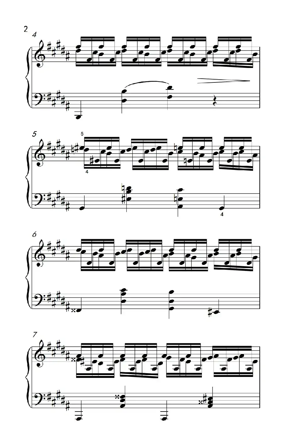 莫什科夫斯基 钢琴练习曲（第十五首）