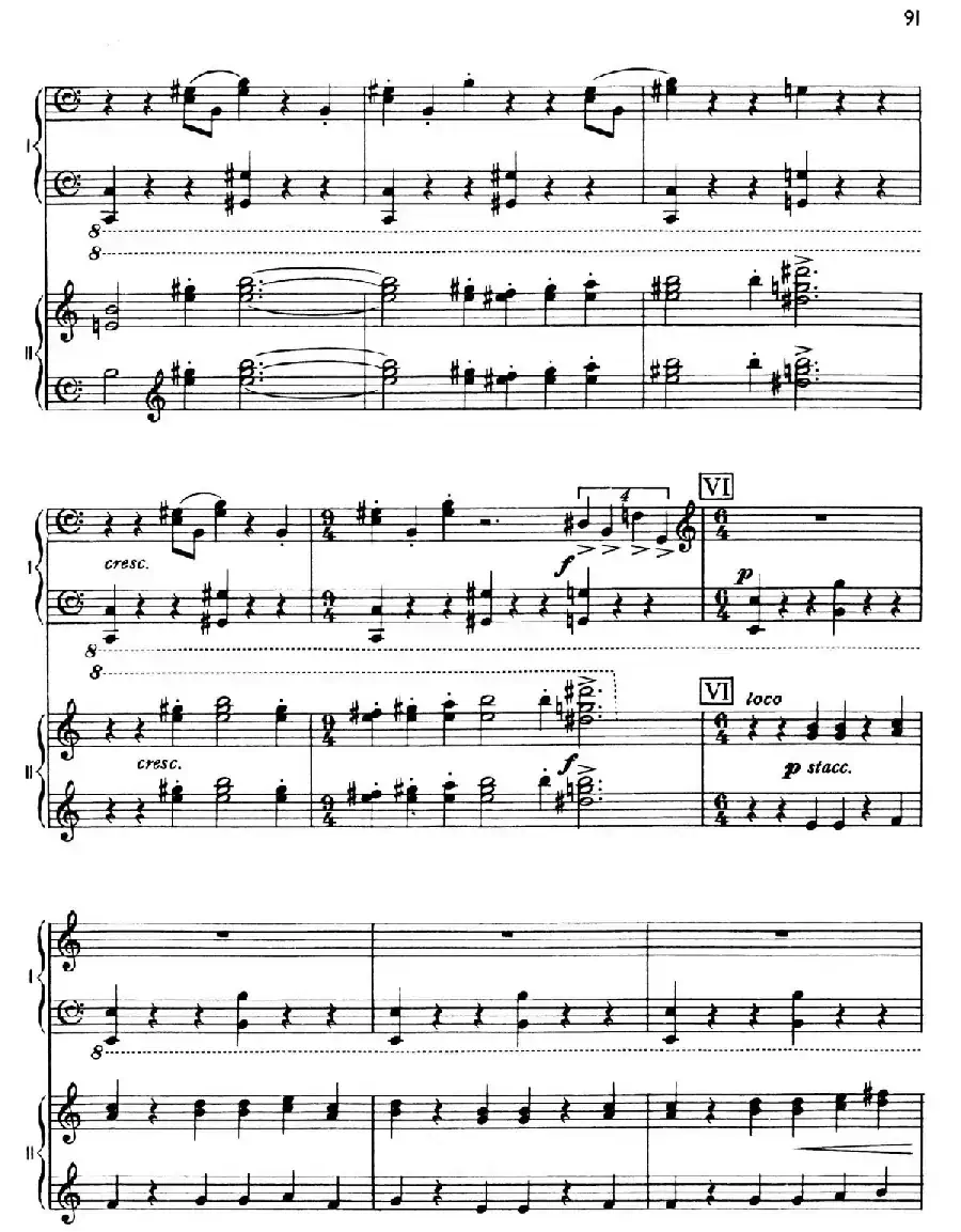 The Planets Op.32（双钢琴）（行星·第六乐章 天王星—魔术师）