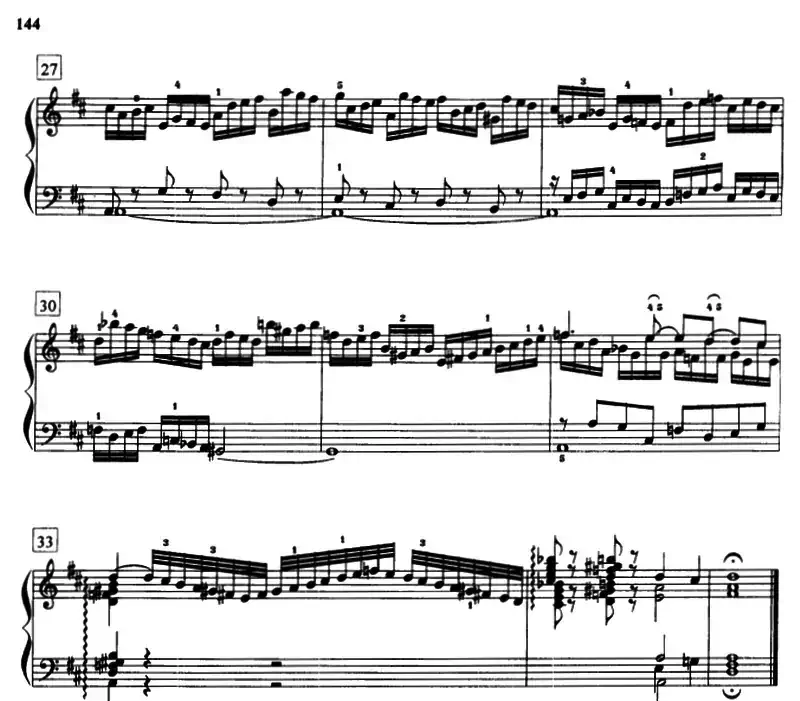 前奏曲与赋格（《平均律》1.No.5）