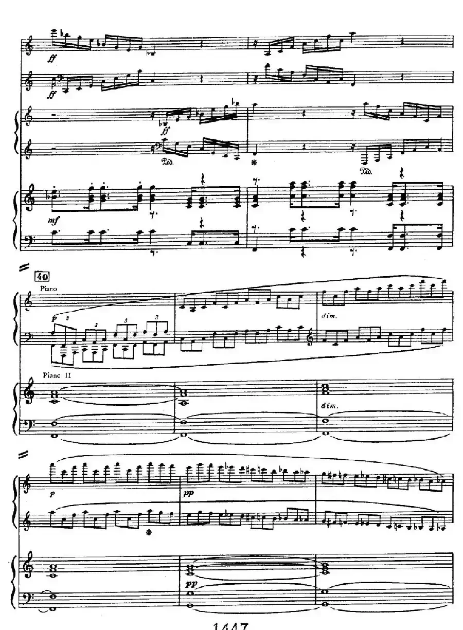 Triple Concerto in C Major Op.56（C大调三重协奏曲·双钢琴·Ⅰ）