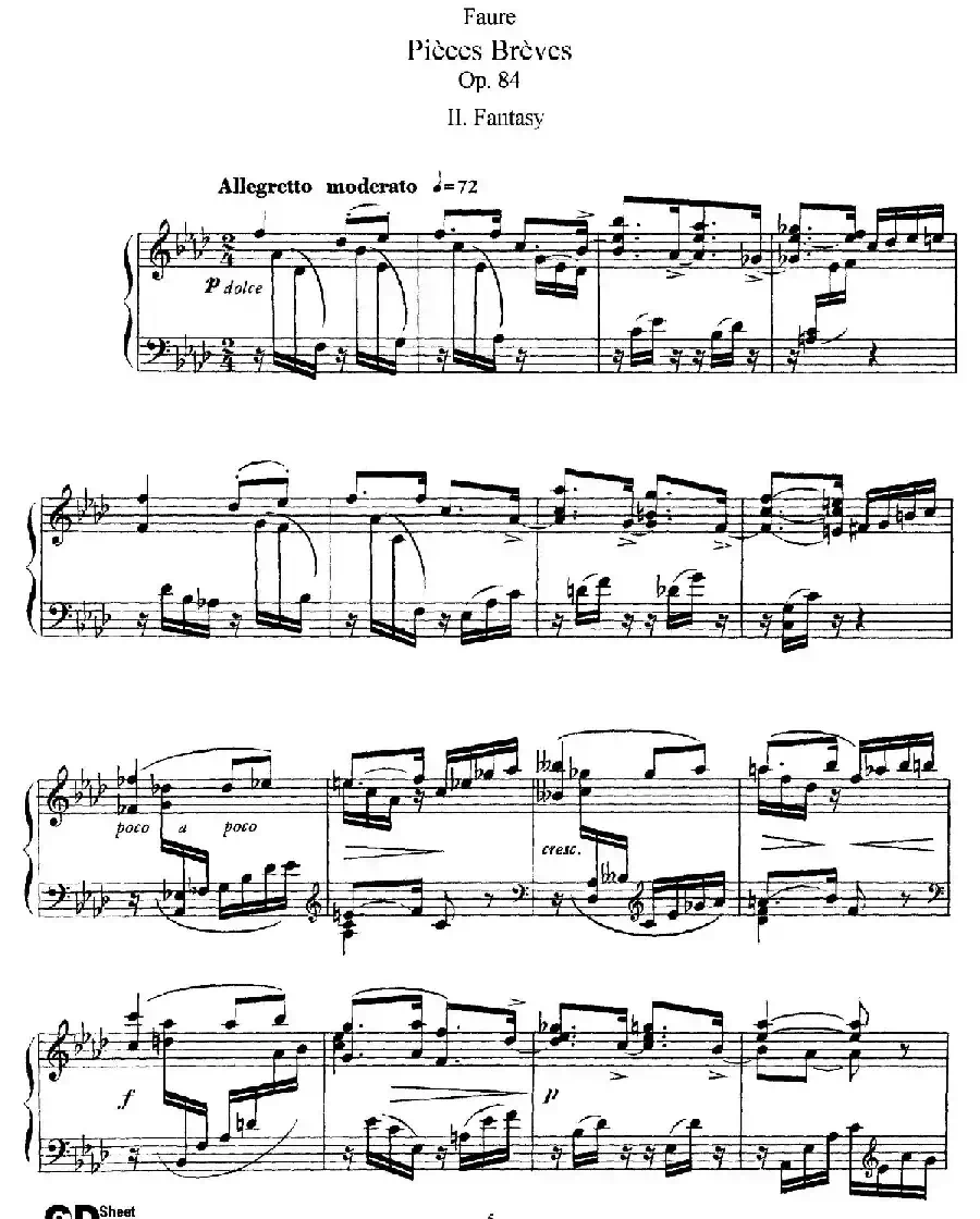 Pieces Breves Op.84（Ⅱ）