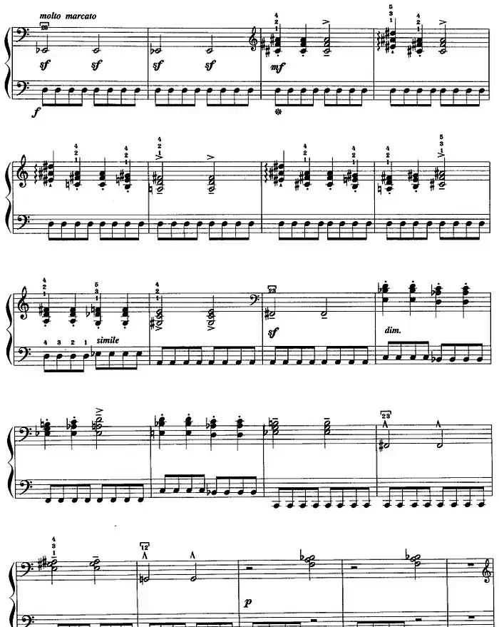 现代钢琴曲：19、熊之舞