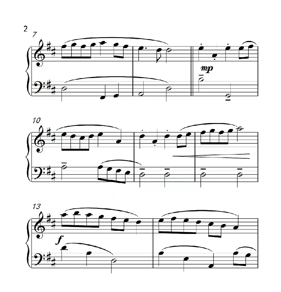 第二级B组 威廉皇帝进行曲（中国音乐学院钢琴考级作品1~6级）