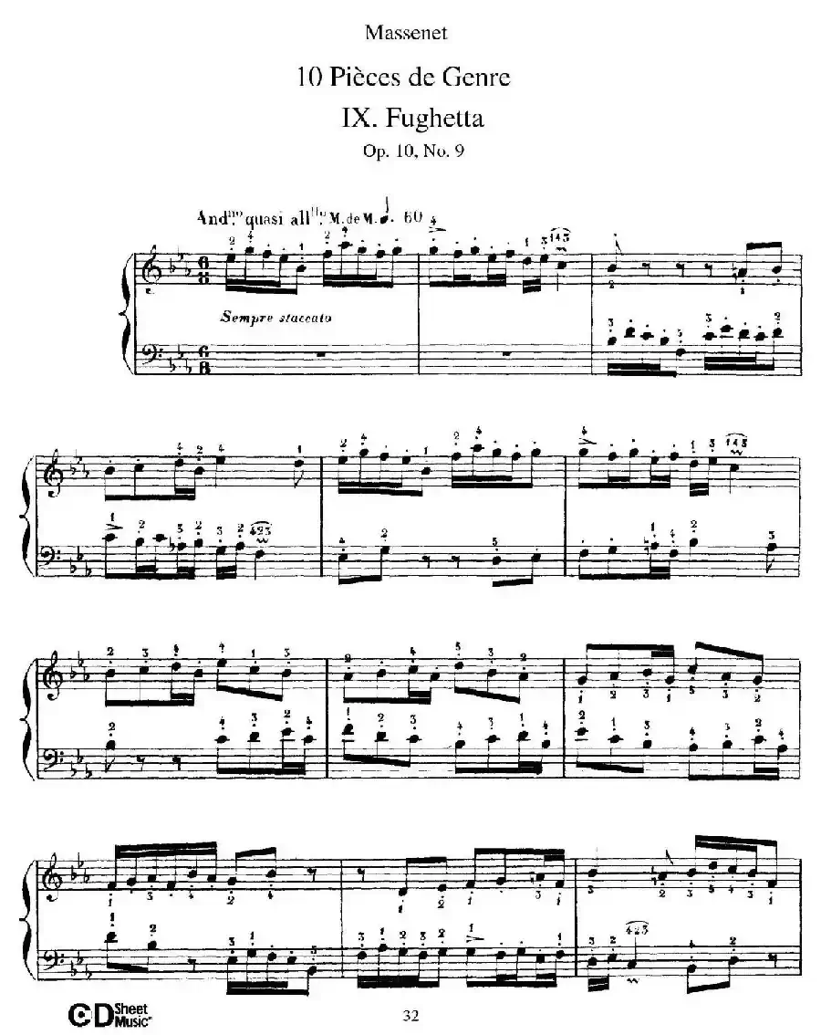 Dix Pièces de Genre Op.10（10首个性小品·Ⅸ）