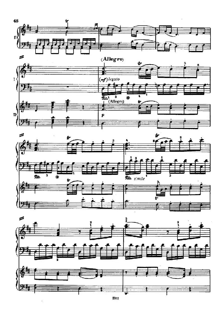 Concerto no 5 K 175 - 2 Piano（Ⅰ）