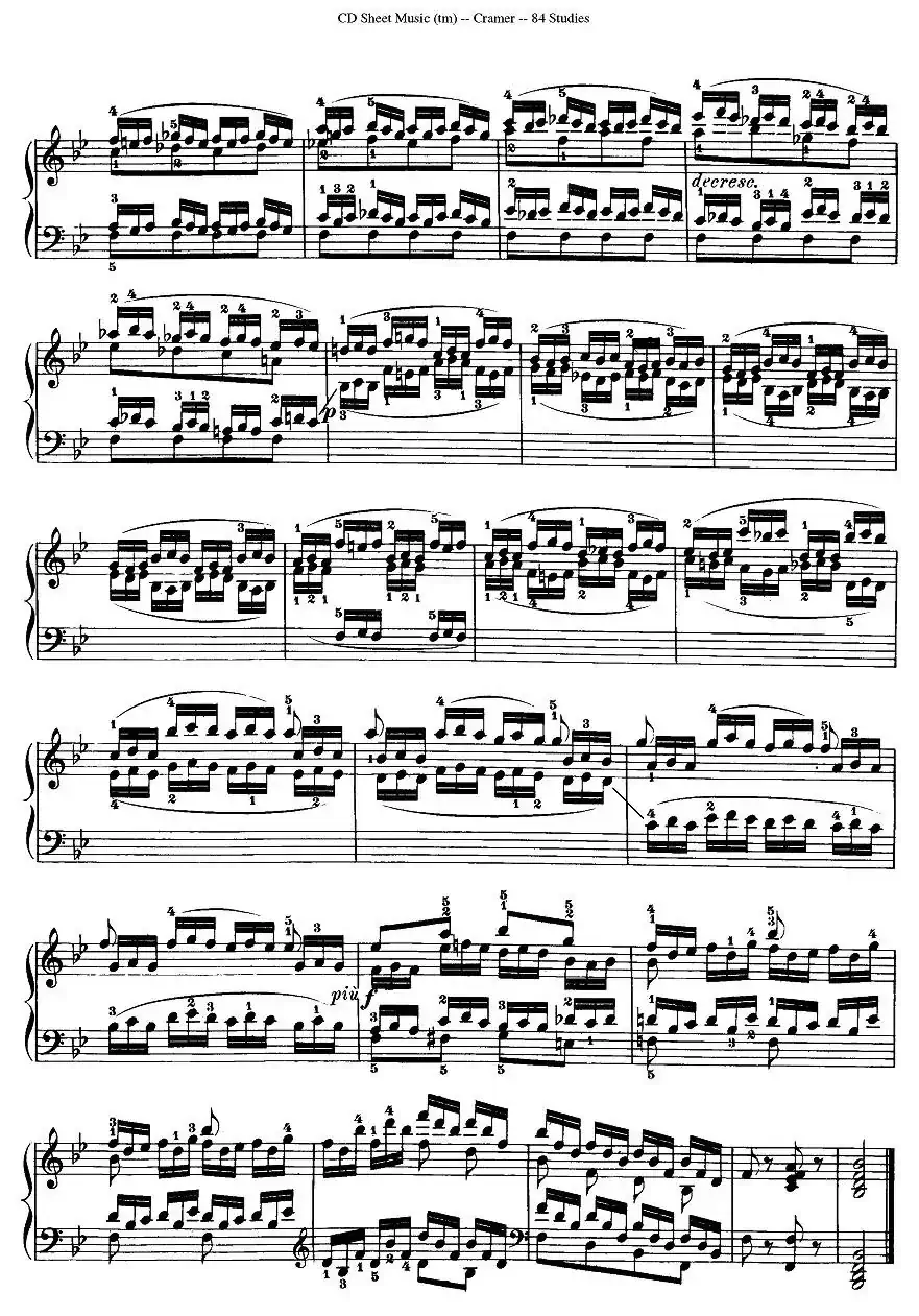 Cramer - 84 exercices（46—50）（克拉莫84首钢琴练习曲）