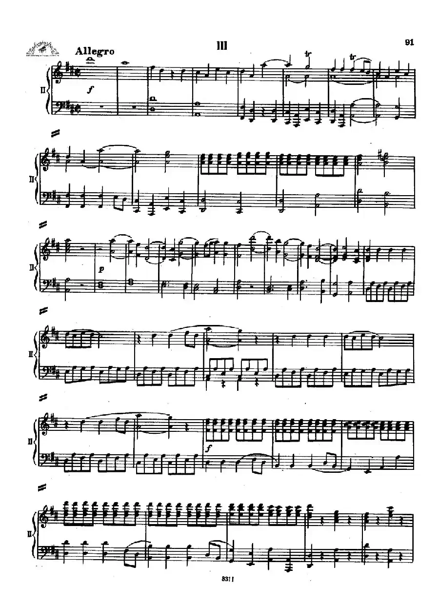 Concerto no 5 K 175 - 2 Piano（Ⅲ）