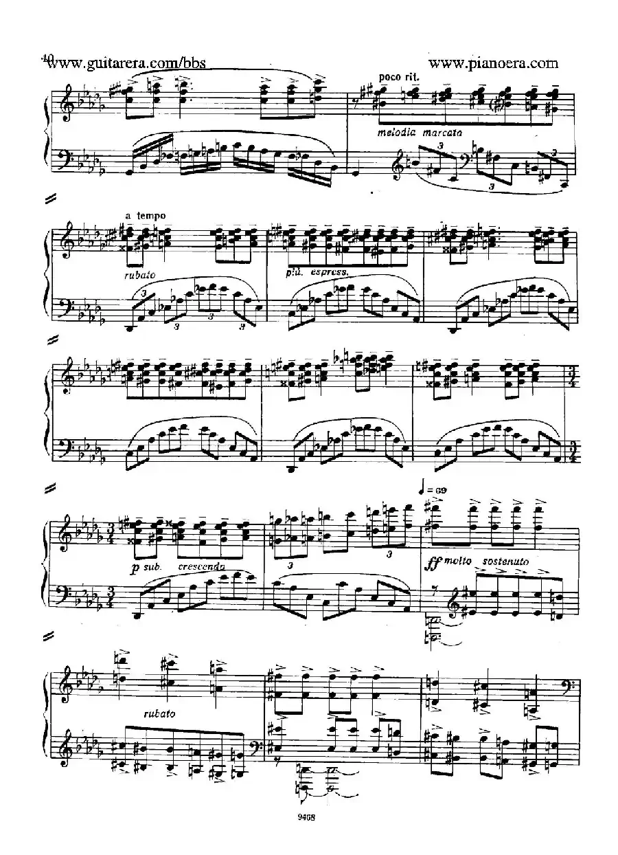 Piano Concerto in D-flat Major Op.37（降D大调钢琴协奏曲·Ⅰ·双钢琴）