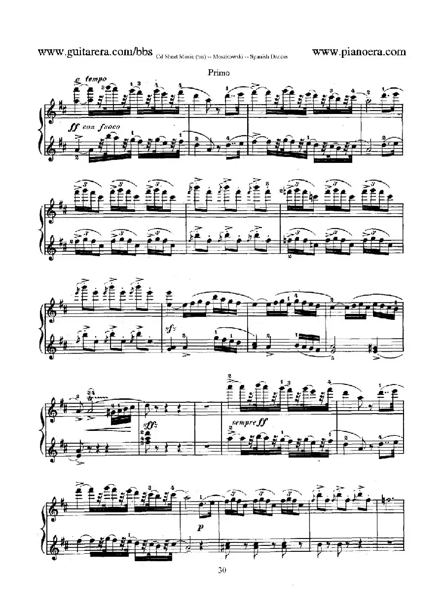 Spanish Dances Op.12（西班牙舞曲·四手联弹版）