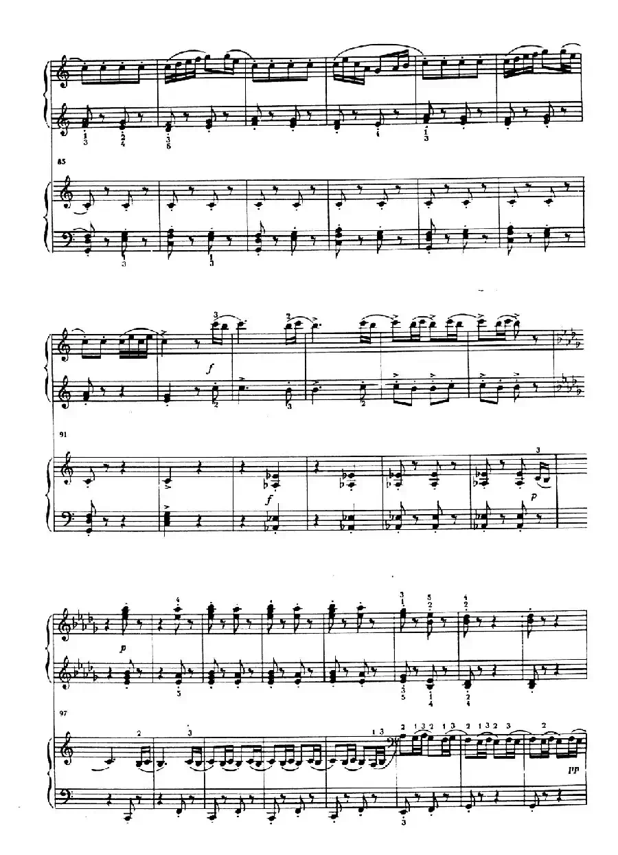 An Overheard Tune - 4 Hands（偶闻的小调·四手联弹）