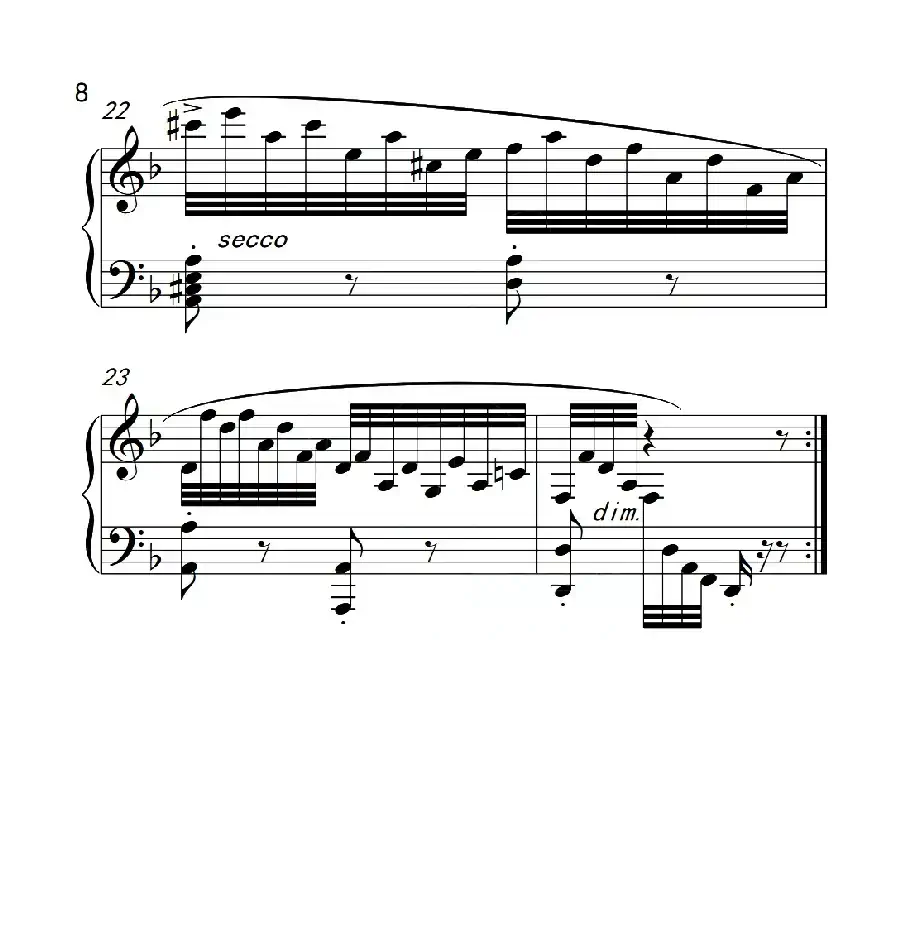 第六级 练习曲（中国音乐学院钢琴考级作品1~6级）