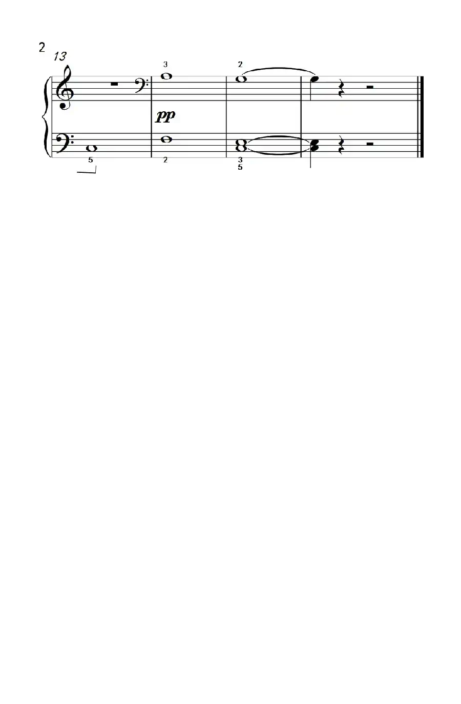 教堂钟声（约翰·汤普森 成人钢琴教程 第一册）