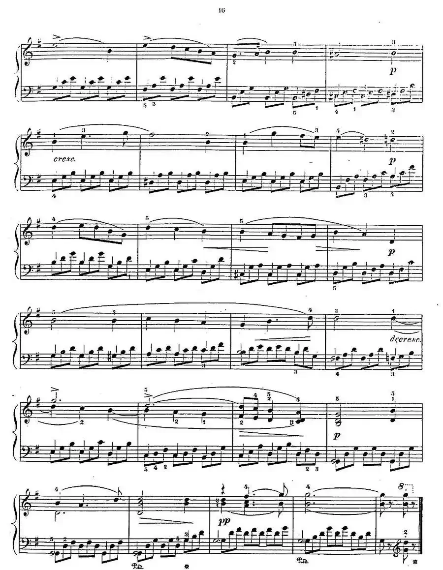 Album f the Young Op·62（7· 无词歌 Song Without Wds，G大调）
