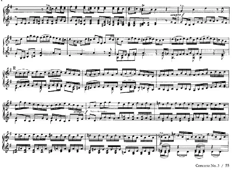 Brandenburg Concerto No.3 in G Major BWV.1048（G大调第三勃兰登堡协奏曲·四手联弹版）