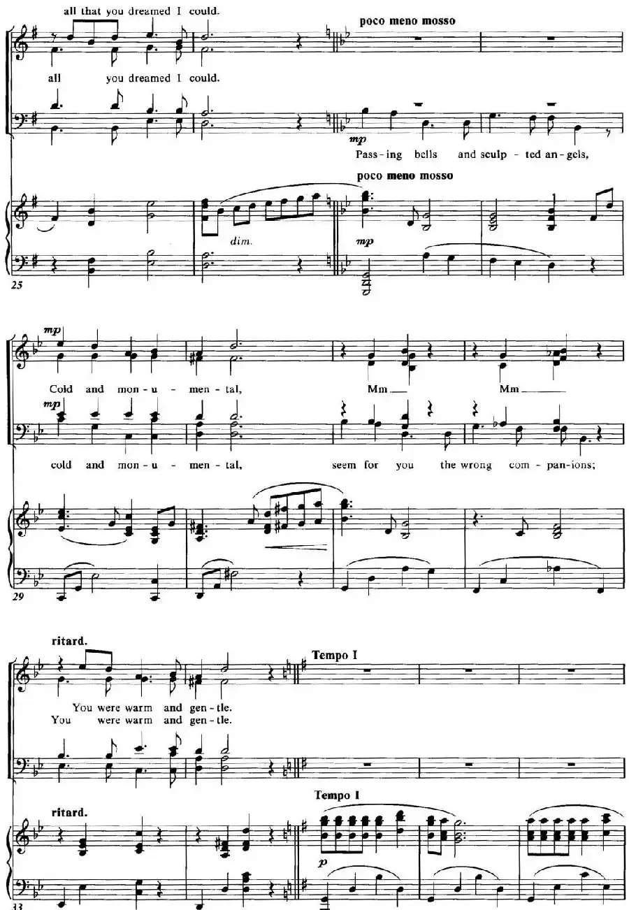 Choral Suite from The Phantom of the Opera（2 WISHING YOU WERE SOMEHOW HERE AGAIN、四重奏）