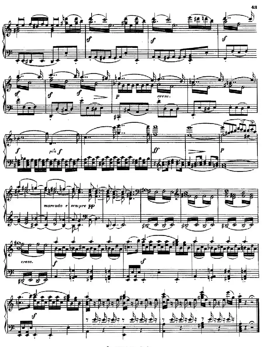 String Quartet No.15 in a Minor Op.132（a小调第十五弦乐四重奏·钢琴独奏版）