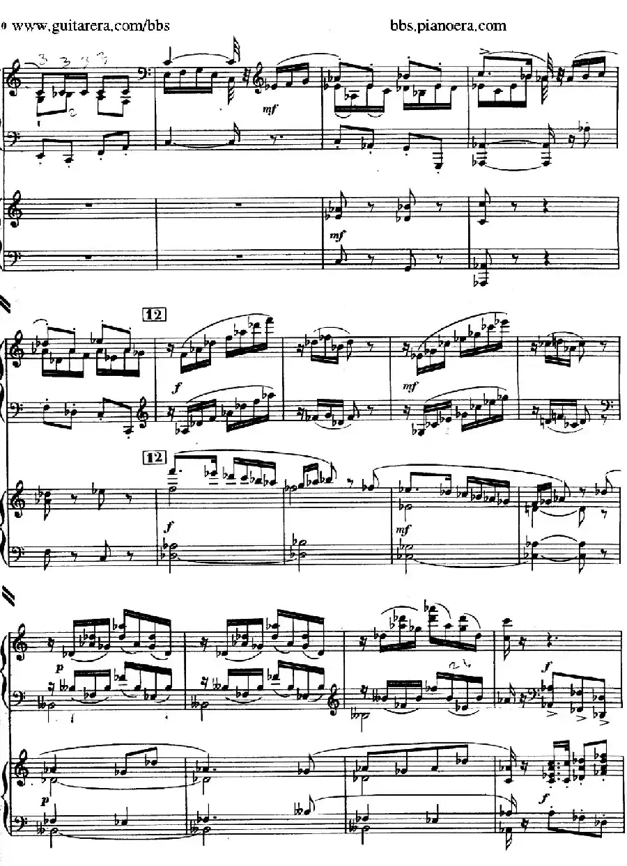 Piano Concerto in c-sharp Minor （升c小调钢琴协奏曲·第一乐章）