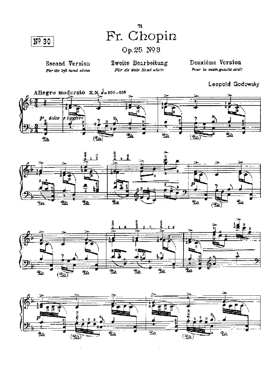 53首以肖邦练习曲为素材而作的练习曲（No.30）