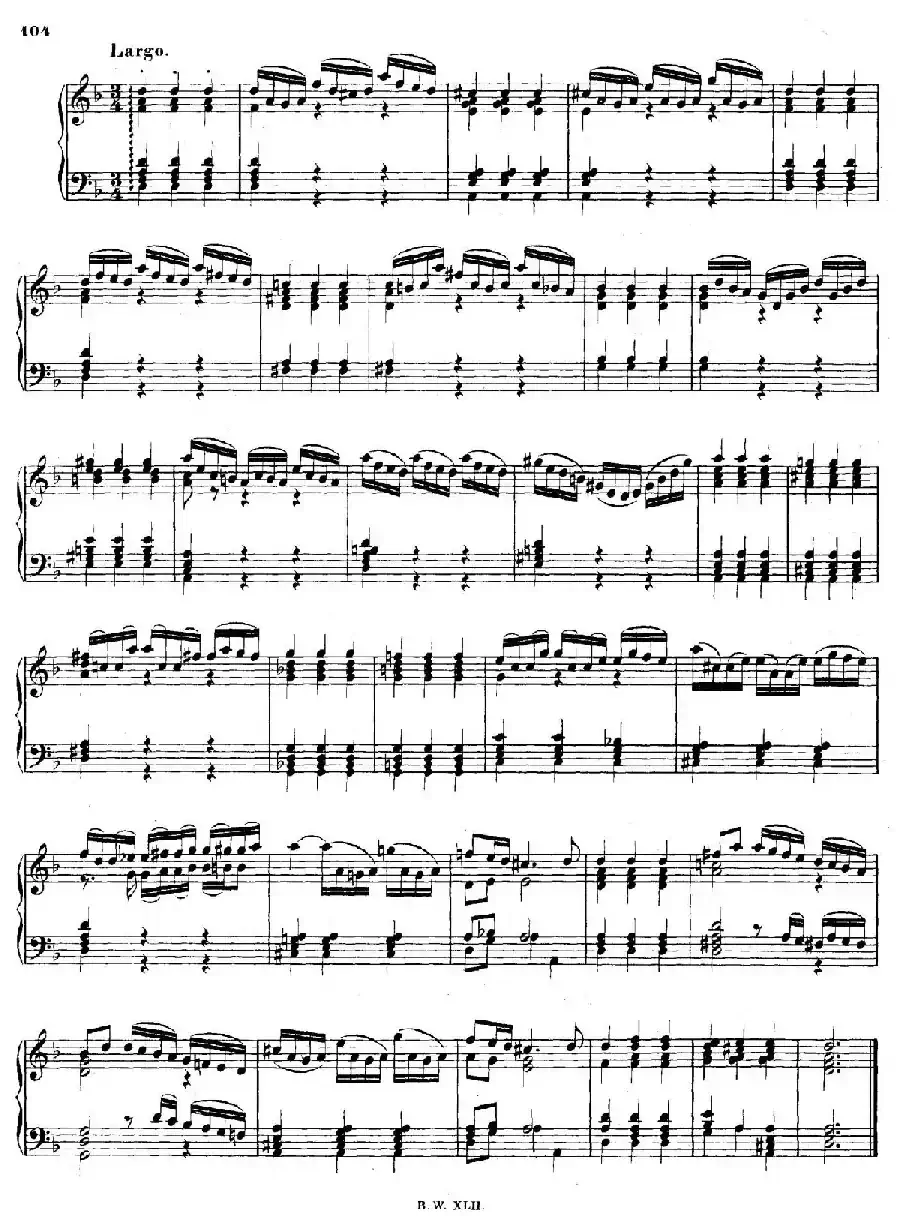 16 Concertos BWV 972-987（十六首为独奏古钢琴而作的协奏曲）（P41——50）