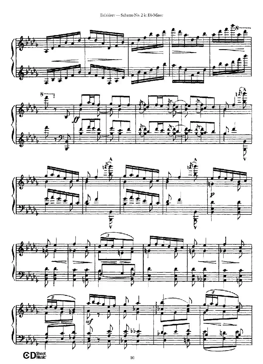 Scherzo No.2 in B-flat Minor（降b小调第二谐谑曲）